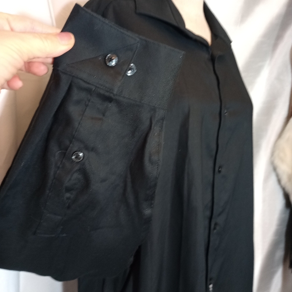 Calvin Klein TAG,ButtonUp Shirt, Men,  Collar, Bttn Cuffs, Black, 32-33/17 - Picture 12 of 15